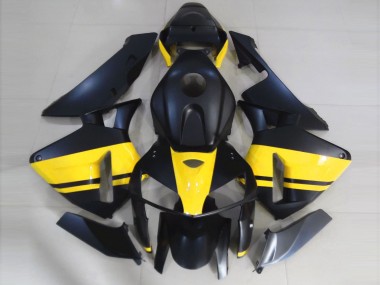 Negro Mate & Amarillo Brillante 05-06 CBR600RR Carenado