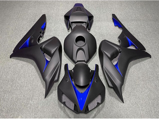 Negro Mate & Azul 06-07 CBR1000RR Carenado Negro Mate & Azul 06-07 CBR1000RR Carenado