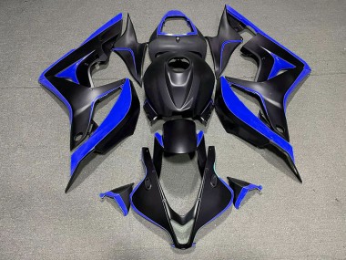 Negro Mate & Azul 07-08 CBR600RR Carenado
