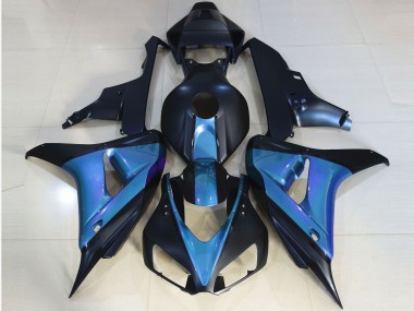 Negro Mate & Azul Claro 06-07 CBR1000RR Carenado