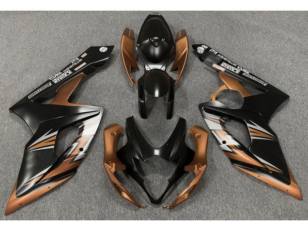 Negro Mate & Bronce 05-06 GSXR 1000 Carenado Negro Mate & Bronce 05-06 GSXR 1000 Carenado