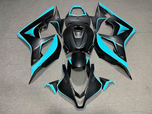 Negro Mate & Cian 07-08 CBR600RR Carenado Negro Mate & Cian 07-08 CBR600RR Carenado
