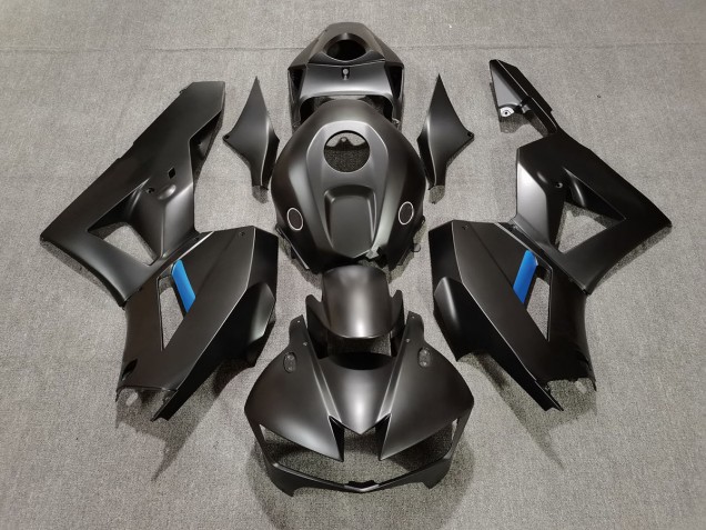 Negro Mate Con Azul 13-23 CBR600RR Carenado Negro Mate Con Azul 13-23 CBR600RR Carenado