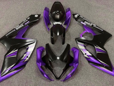 Negro Mate & Morado 05-06 GSXR 1000 Carenado