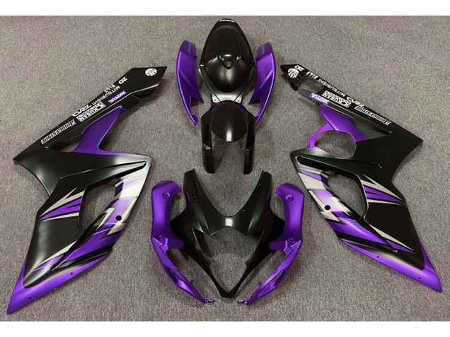 Negro Mate & Morado 05-06 GSXR 1000 Carenado Negro Mate & Morado 05-06 GSXR 1000 Carenado