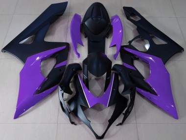 Negro Mate & Morado 05-06 GSXR 1000 Carenado