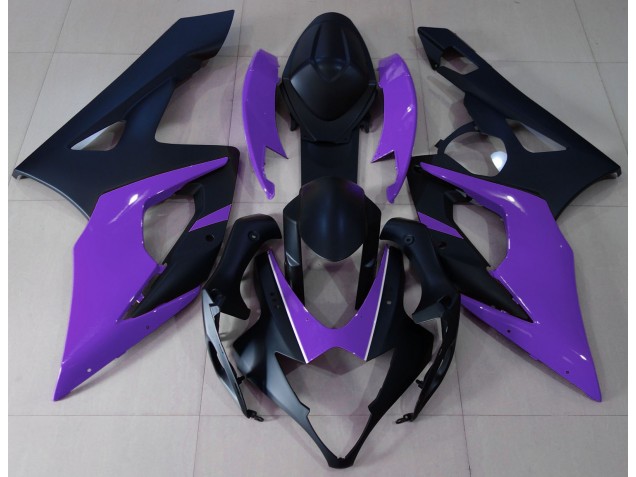 Negro Mate & Morado 05-06 GSXR 1000 Carenado Negro Mate & Morado 05-06 GSXR 1000 Carenado