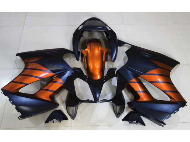 Negro Mate & Naranja 02-12 VFR800 Carenado