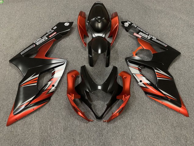 Negro Mate & Naranja 05-06 GSXR 1000 Carenado Negro Mate & Naranja 05-06 GSXR 1000 Carenado