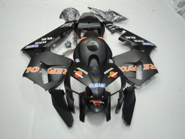 Negro Mate Repsol 03-04 CBR600RR Carenado Negro Mate Repsol 03-04 CBR600RR Carenado