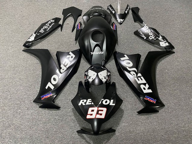 Negro Mate Repsol 12-16 CBR1000RR Carenado Negro Mate Repsol 12-16 CBR1000RR Carenado