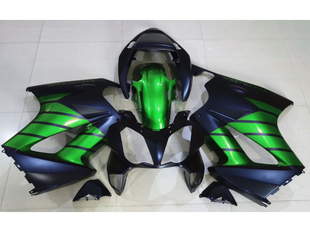 Negro Mate & Verde 02-12 VFR800 Carenado Negro Mate & Verde 02-12 VFR800 Carenado