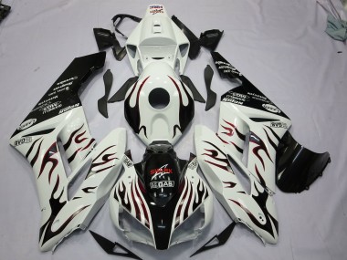 Negro & Rojo Llama 04-05 CBR1000RR Carenado