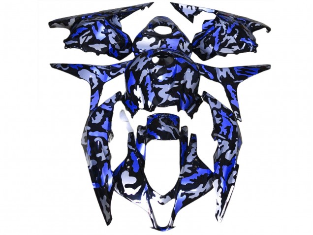 Nieve Azul Oscuro Camuflaje 09-12 CBR600RR Carenado