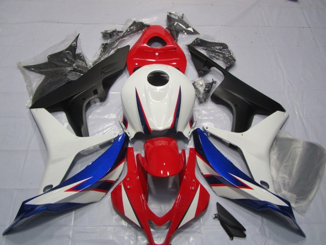 OEM Diseño De Estilo Blanco Rojo Azul 07-08 CBR600RR Carenado