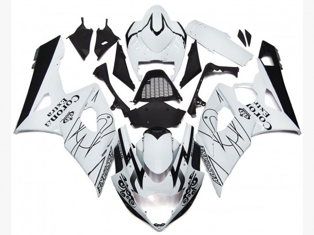 OEM Estilo Blanco Corona 05-06 GSXR 1000 Carenado OEM Estilo Blanco Corona 05-06 GSXR 1000 Carenado