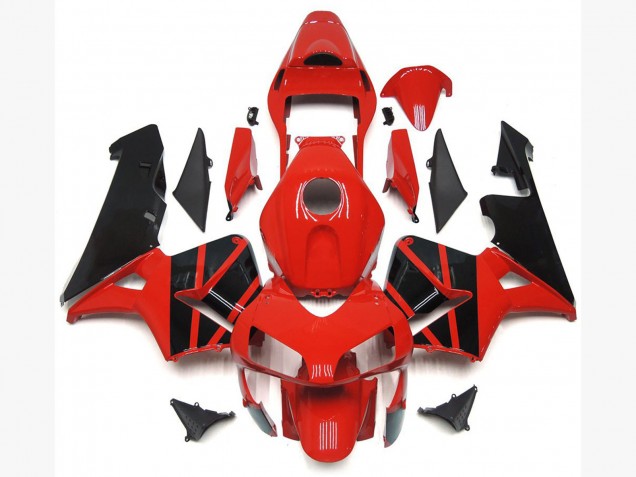 OEM Estilo Rojo Negro 03-04 CBR600RR Carenado