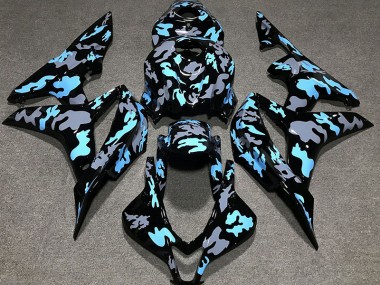 Personalizado Camuflaje Azul 07-08 CBR600RR Carenado