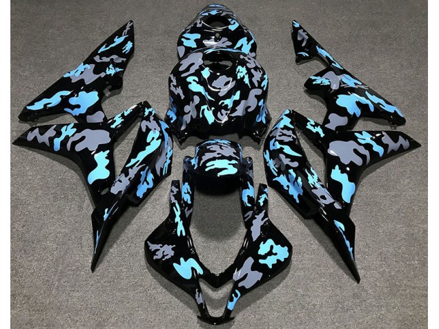 Personalizado Camuflaje Azul 07-08 CBR600RR Carenado Personalizado Camuflaje Azul 07-08 CBR600RR Carenado