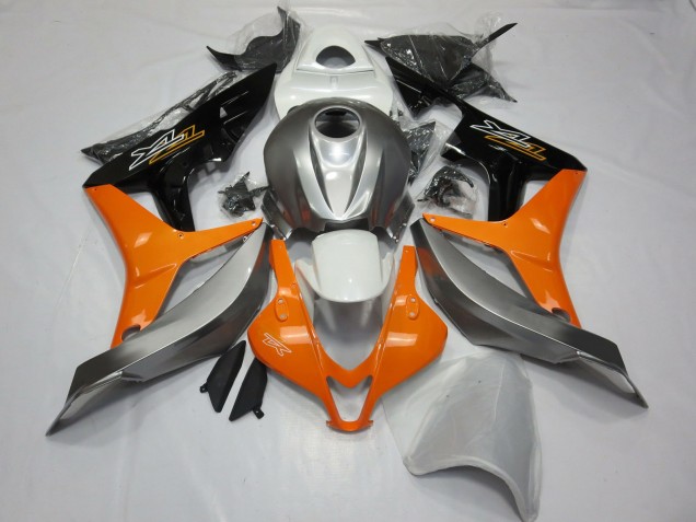 Plata Blanco & Naranja 07-08 CBR600RR Carenado