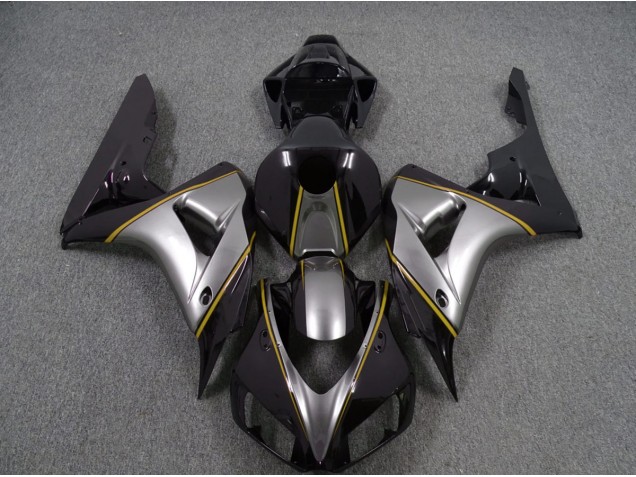 Plata Con Raya Diplomática Amarilla 06-07 CBR1000RR Carenado