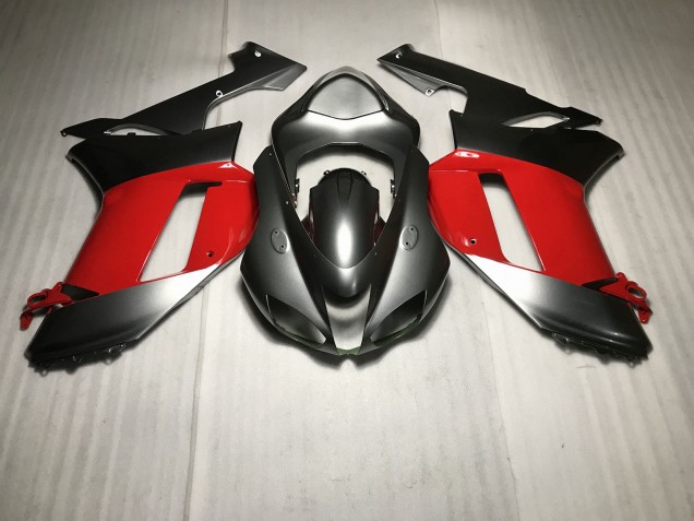Plata Metalizada Con Rojo 07-08 ZX6R Carenado Plata Metalizada Con Rojo 07-08 ZX6R Carenado