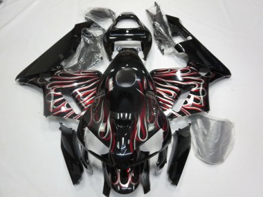 Plata & Rojo Llama 05-06 CBR600RR Carenado