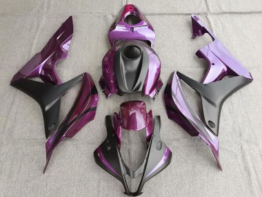 Púrpura & Negro Mate 07-08 CBR600RR Carenado