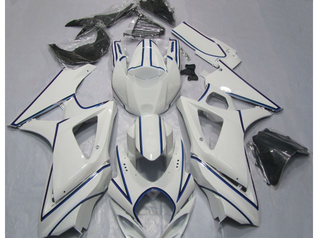 Raya Fina Azul Blanca Brillante 07-08 GSXR 1000 Carenado Raya Fina Azul Blanca Brillante 07-08 GSXR 1000 Carenado