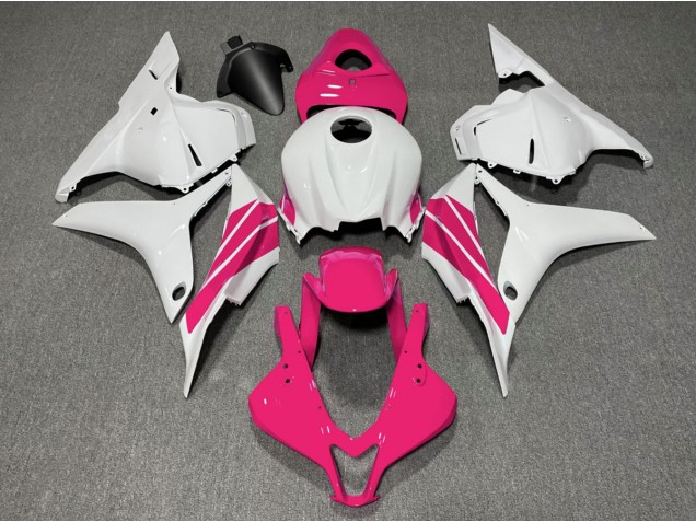 Raya Lateral Rosa & Blanca 09-12 CBR600RR Carenado