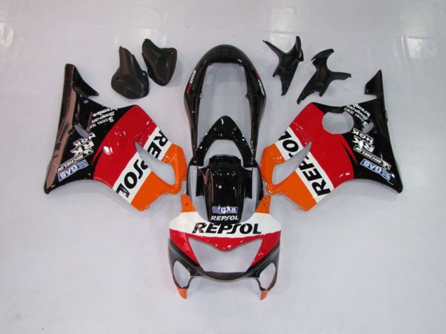 Repsol Rojo Naranja & Negro 99-00 CBR600 F4 Carenado Repsol Rojo Naranja & Negro 99-00 CBR600 F4 Carenado