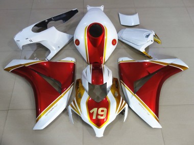 Rojo & Blanco 19 08-11 CBR1000RR Carenado