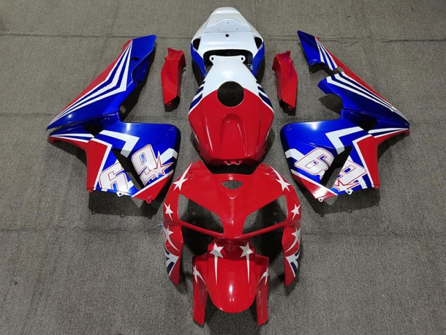 Rojo Blanco & Azul 69 05-06 CBR600RR Carenado Rojo Blanco & Azul 69 05-06 CBR600RR Carenado