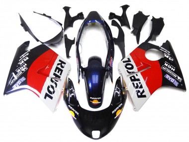 Rojo Blanco & Negro Repsol 96-07 CBR1100XX Carenado