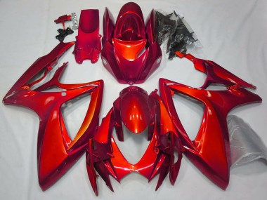 Rojo Brillante Liso 06-07 GSXR 600-750 Carenado