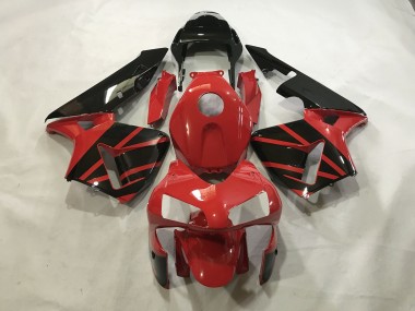 Rojo Brillante / Negro 03-04 CBR600RR Carenado