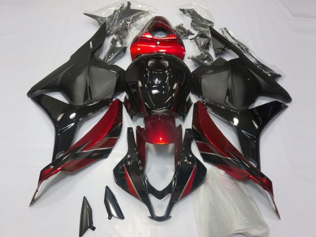 Rojo Brillante & Negro 09-12 CBR600RR Carenado Rojo Brillante & Negro 09-12 CBR600RR Carenado