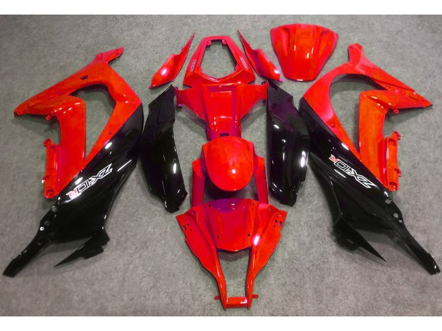 Rojo Brillante & Negro 16-19 ZX10R Carenado