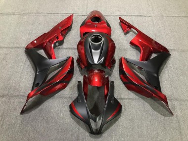 Rojo Intenso & Negro Mate 07-08 CBR600RR Carenado