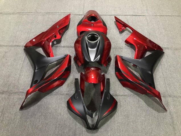 Rojo Intenso & Negro Mate 07-08 CBR600RR Carenado Rojo Intenso & Negro Mate 07-08 CBR600RR Carenado