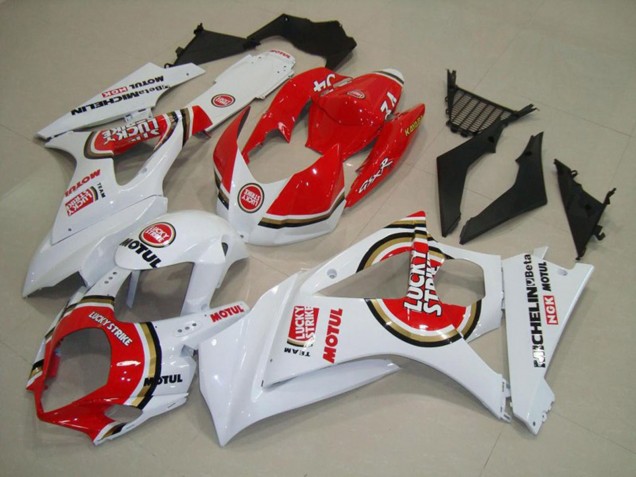Rojo Lucky Strike 07-08 GSXR 1000 Carenado Rojo Lucky Strike 07-08 GSXR 1000 Carenado