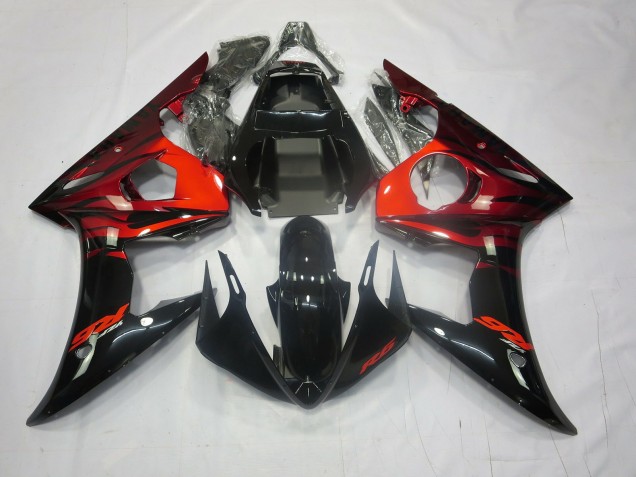 Rojo & Negro 03-04 R6 Carenado Rojo & Negro 03-04 R6 Carenado