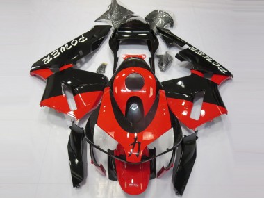 Rojo Negro Poder 03-04 CBR600RR Carenado