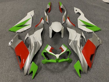 Rojo Personalizado / Verde & Plata 19-23 ZX6R Carenado