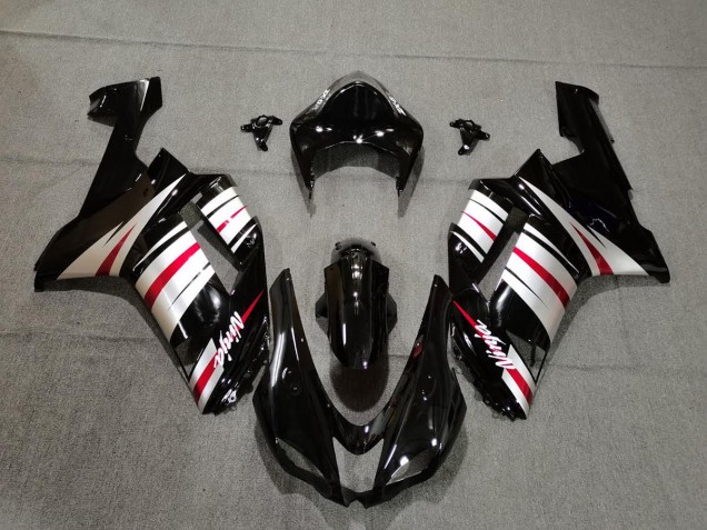 Rojo Plata & Negro 07-08 ZX6R Carenado