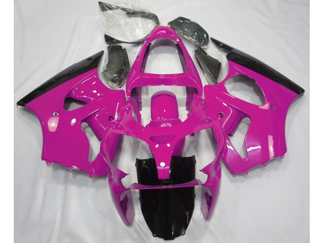 Rosa Brillante & Negro 00-02 ZX6R Carenado