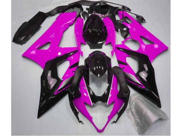 Rosa Brillante & Negro 05-06 GSXR 1000 Carenado