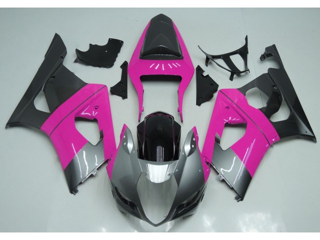Rosa Plata & Negro 03-04 GSXR 1000 Carenado Rosa Plata & Negro 03-04 GSXR 1000 Carenado