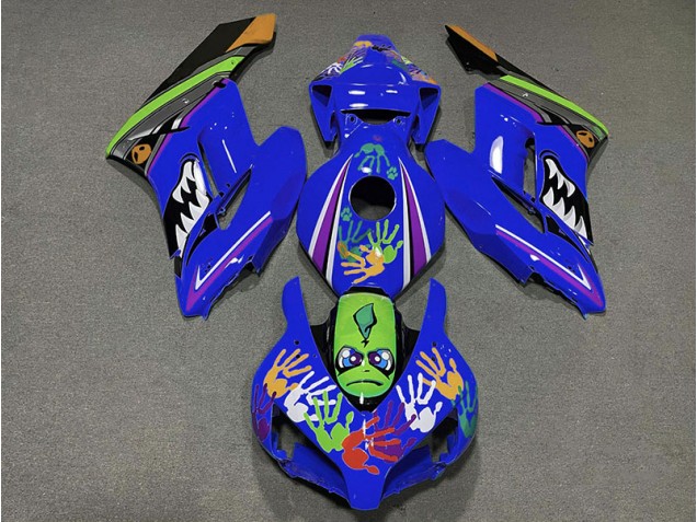 Tiburón Azul Oscuro 04-05 CBR1000RR Carenado