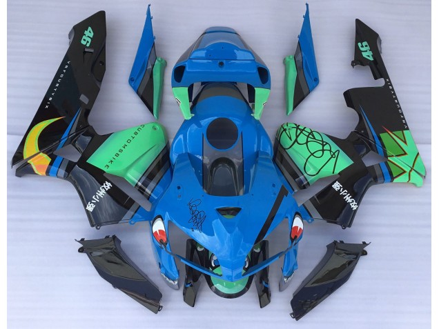 Tiburón Azul & Verde 05-06 CBR600RR Carenado